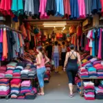 Yoga Clothes in Hanoi Market