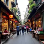 Exchanging Currency in Hanoi's Old Quarter