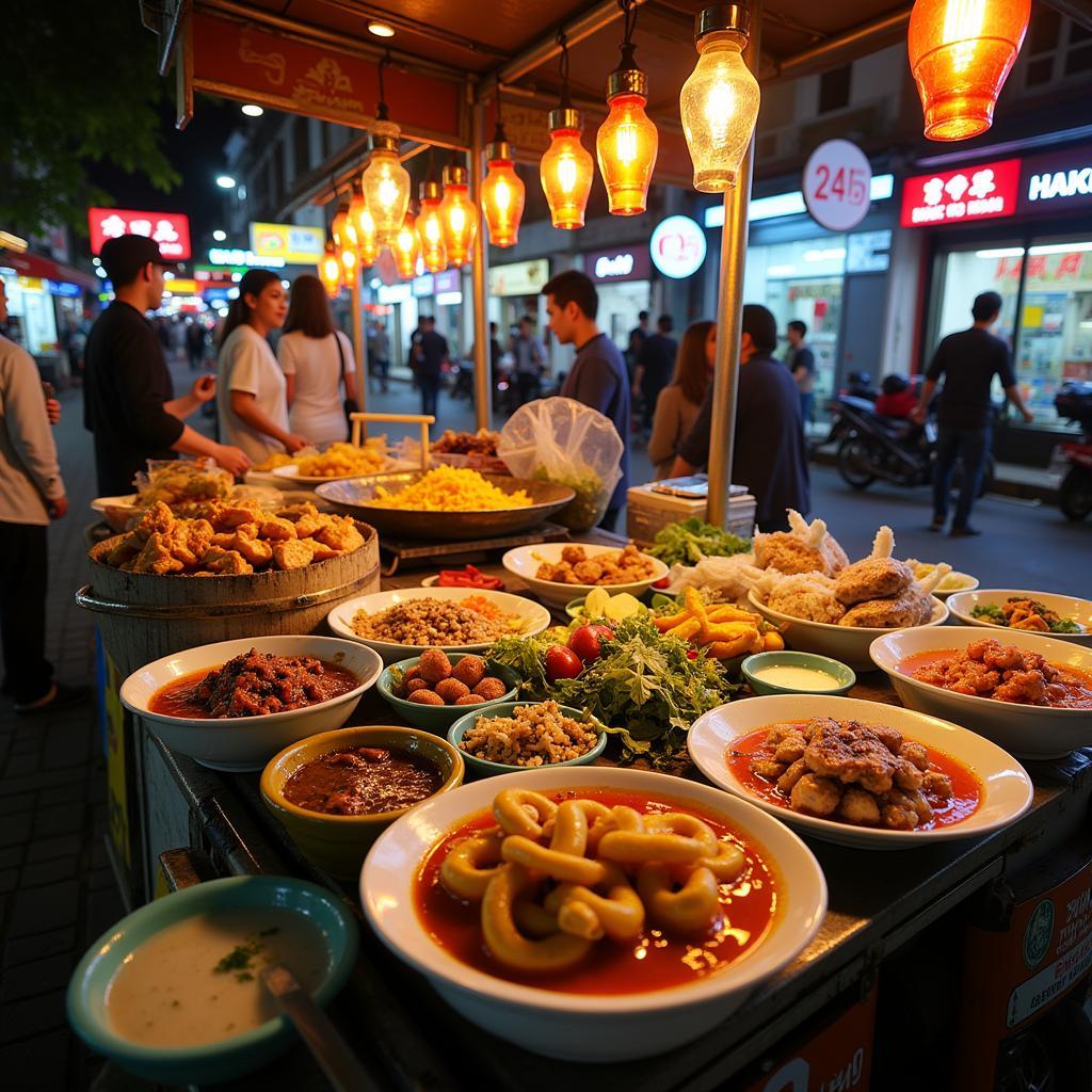 Exploring Hanoi's Old Quarter Food Stalls