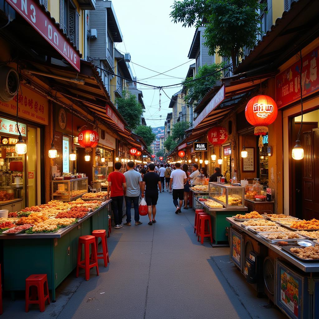 Hanoi Old Quarter Food Stalls