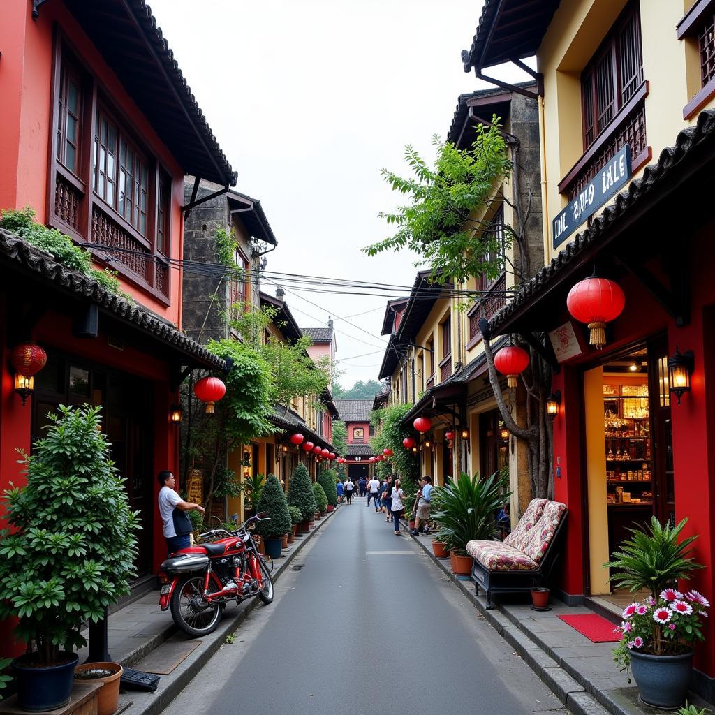 Exploring Hanoi's Old Quarter streets and traditional architecture