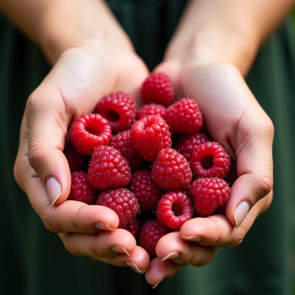 Selecting the Perfect Raspberries in Hanoi