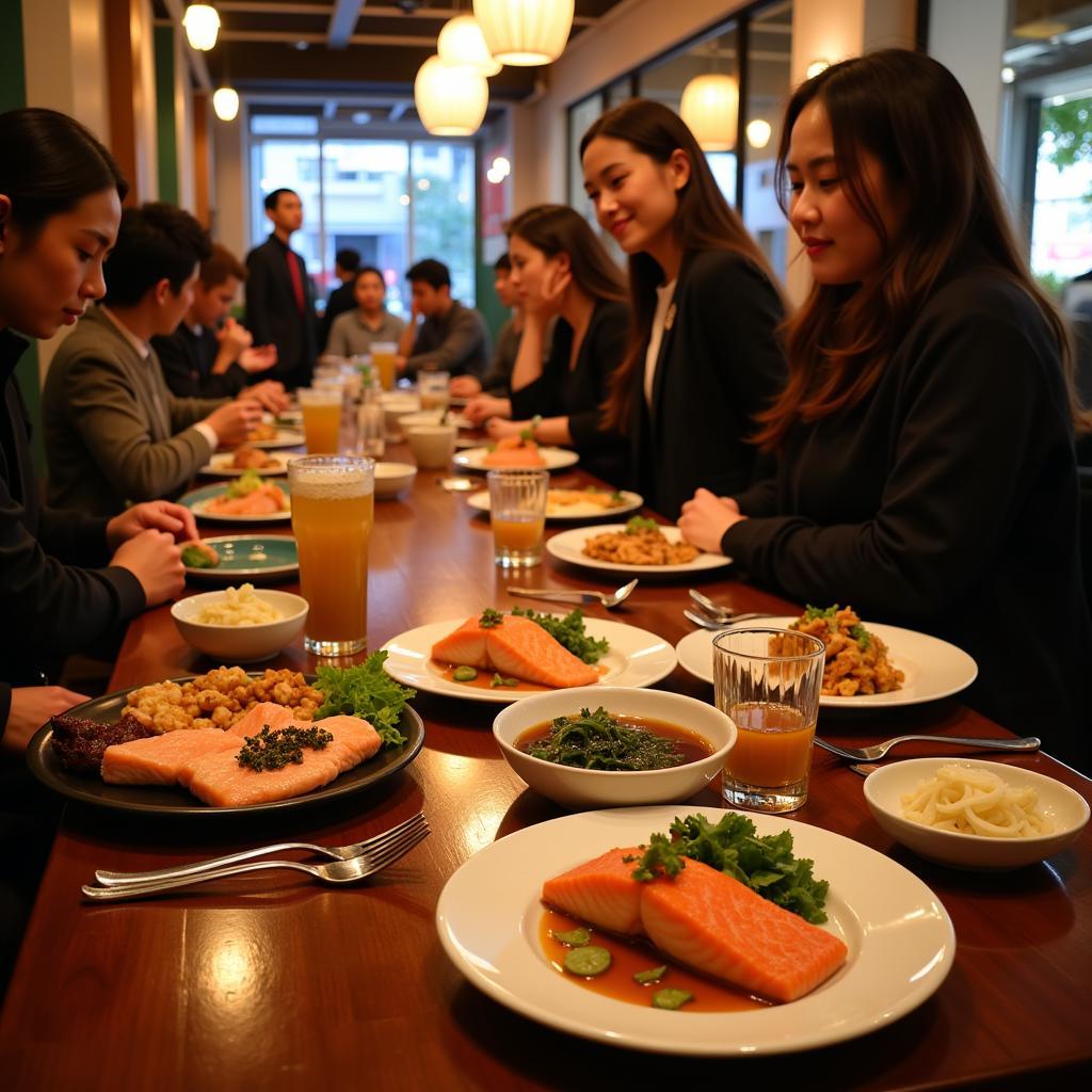 Hanoi Restaurant Serving Salmon Dishes