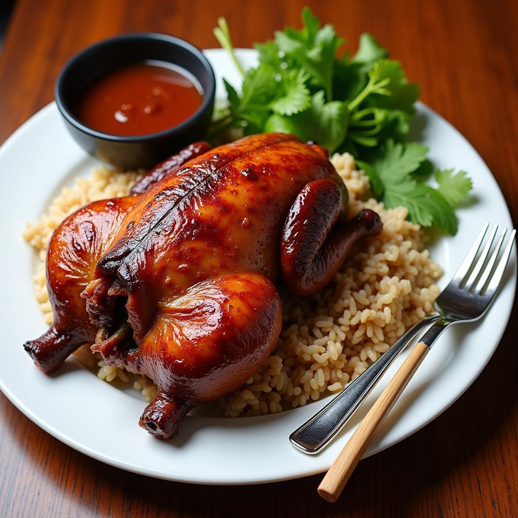 Hanoi Roasted Duck Plating