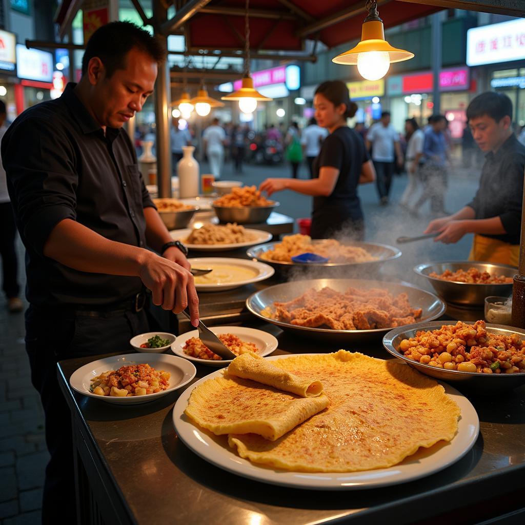 Hanoi Street Food: Banh Xeo and Bun Cha