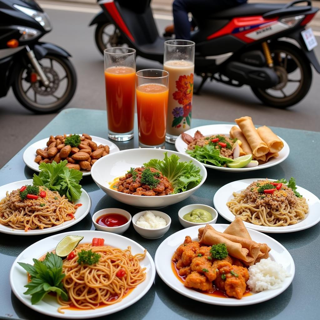 Online street food delivery in Hanoi, Vietnam