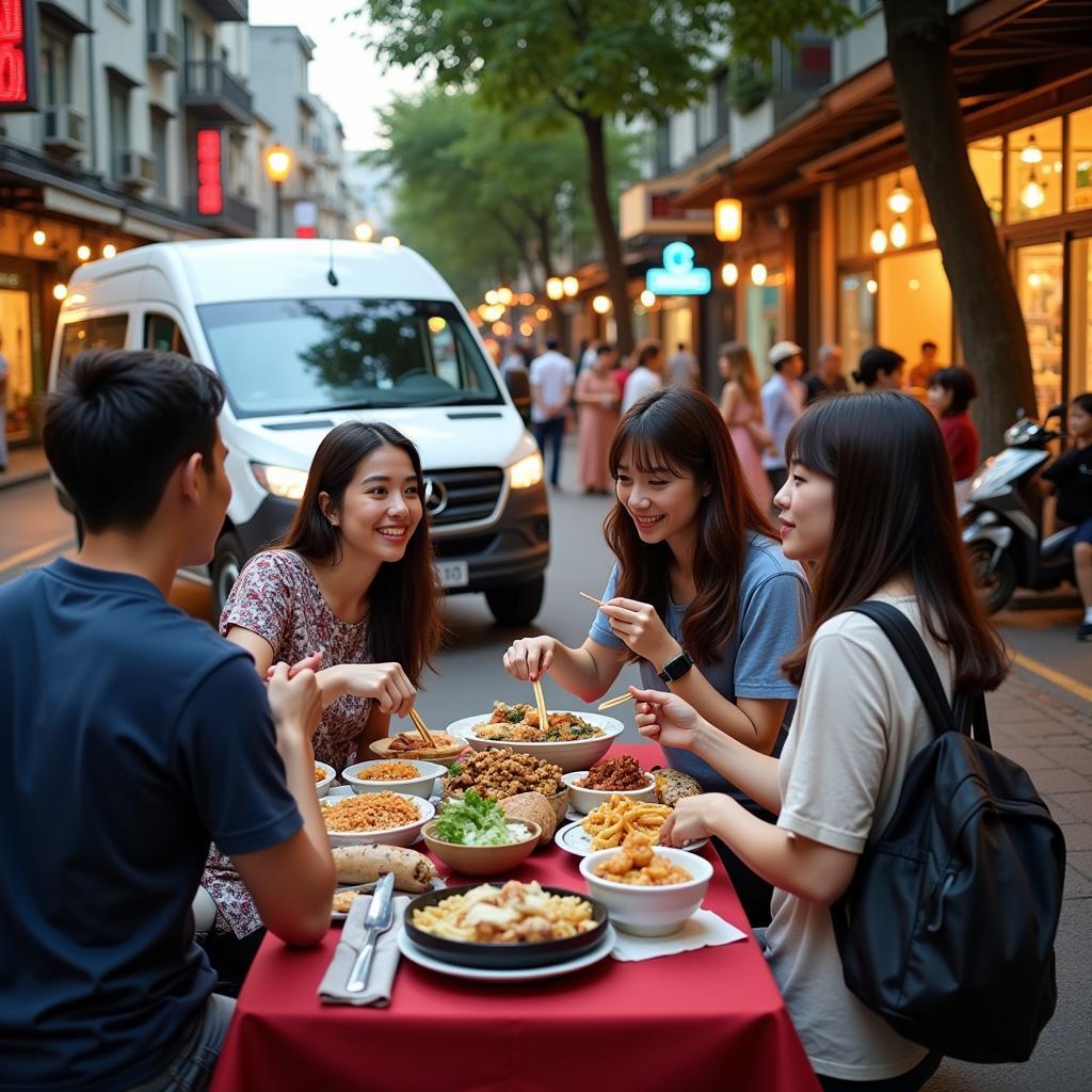 Enjoying Hanoi's street food scene with TRAVELCAR