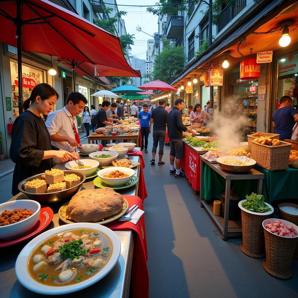 Street Food Vendors in Hanoi