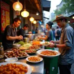 Street Food Vendors in Hanoi's Old Quarter