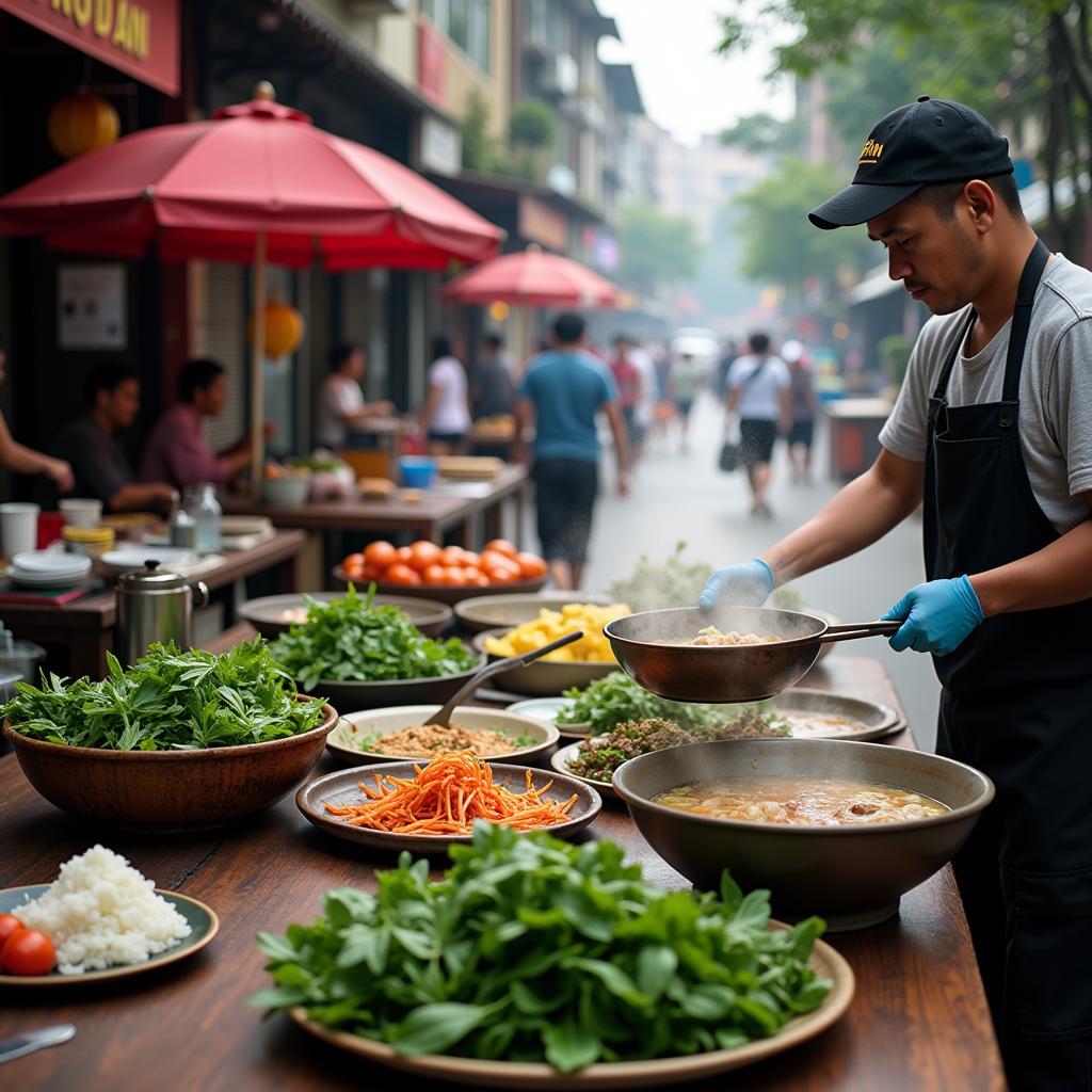 Street Pho Vendor in Hanoi