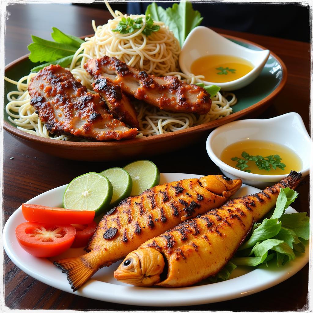 Savory Hanoi Summer Main Courses: Bun Cha and Cha Ca La Vong