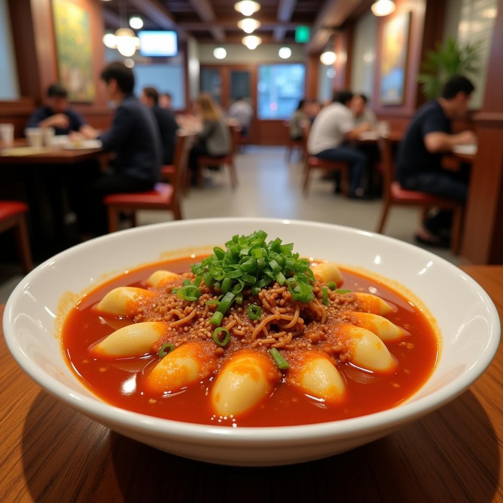 Traditional Tteokbokki in Hanoi