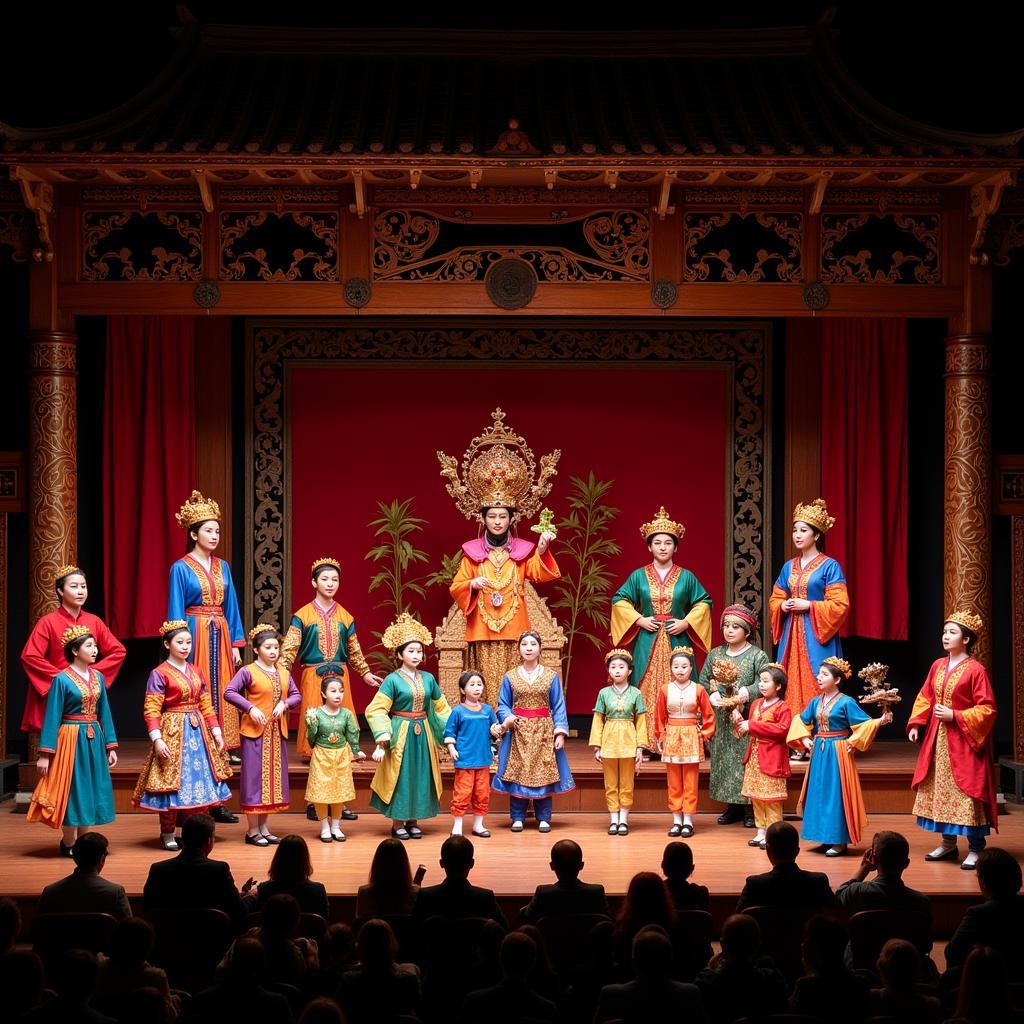 Traditional Vietnamese Water Puppet Show in Hanoi