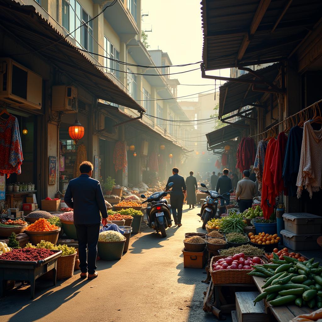 Hanoi Wholesale Market Early Morning Hustle