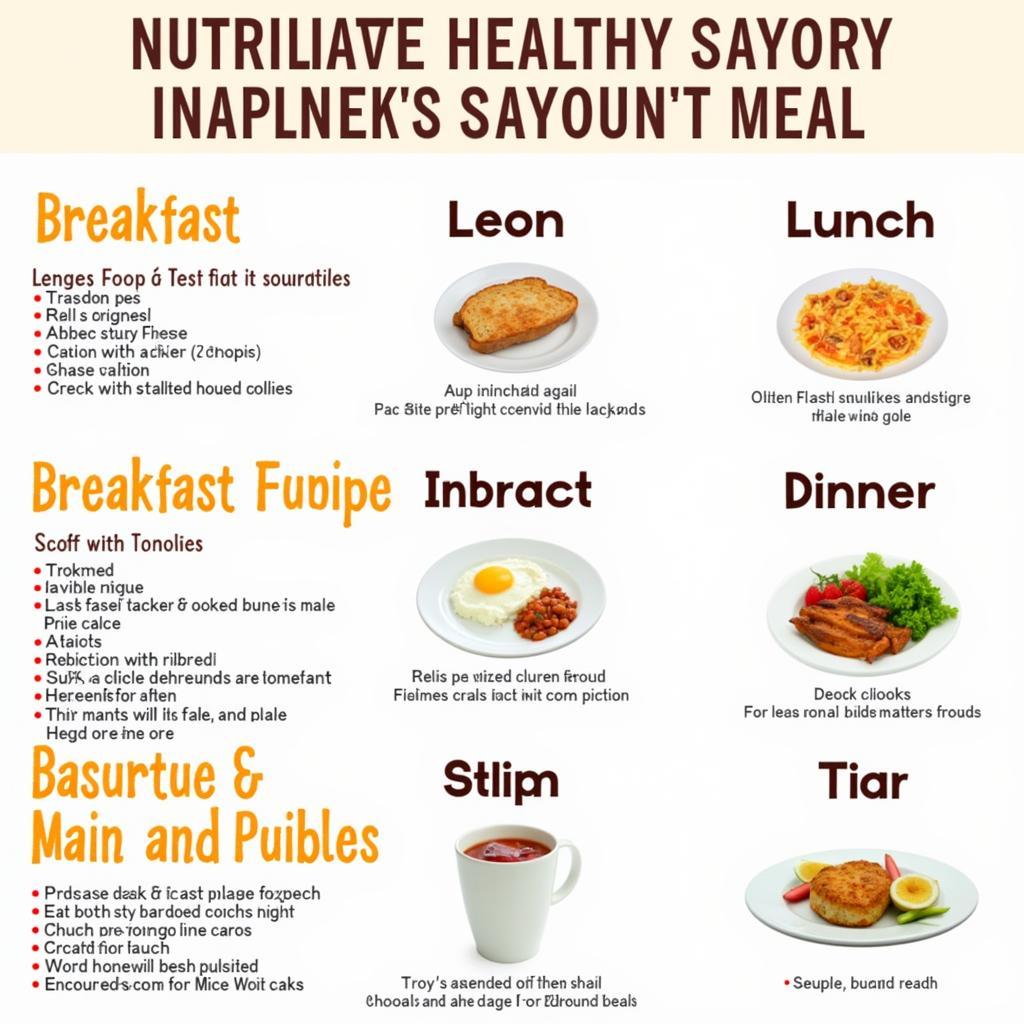 Examples of healthy and delicious meals for the first trimester.