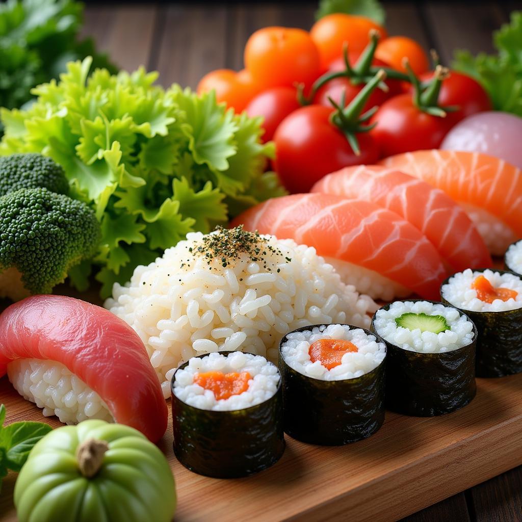 Fresh Ingredients for Sushi