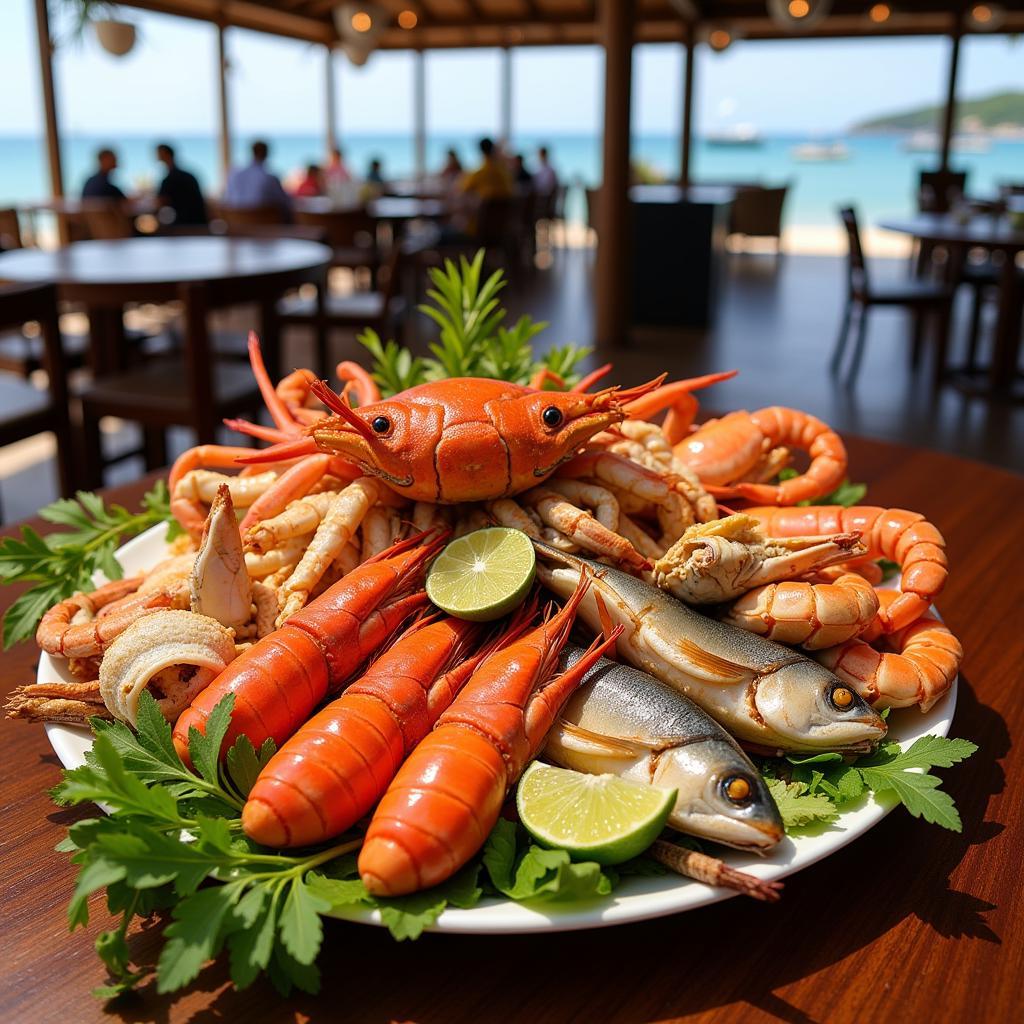 Fresh Seafood Platter in Ho Tram