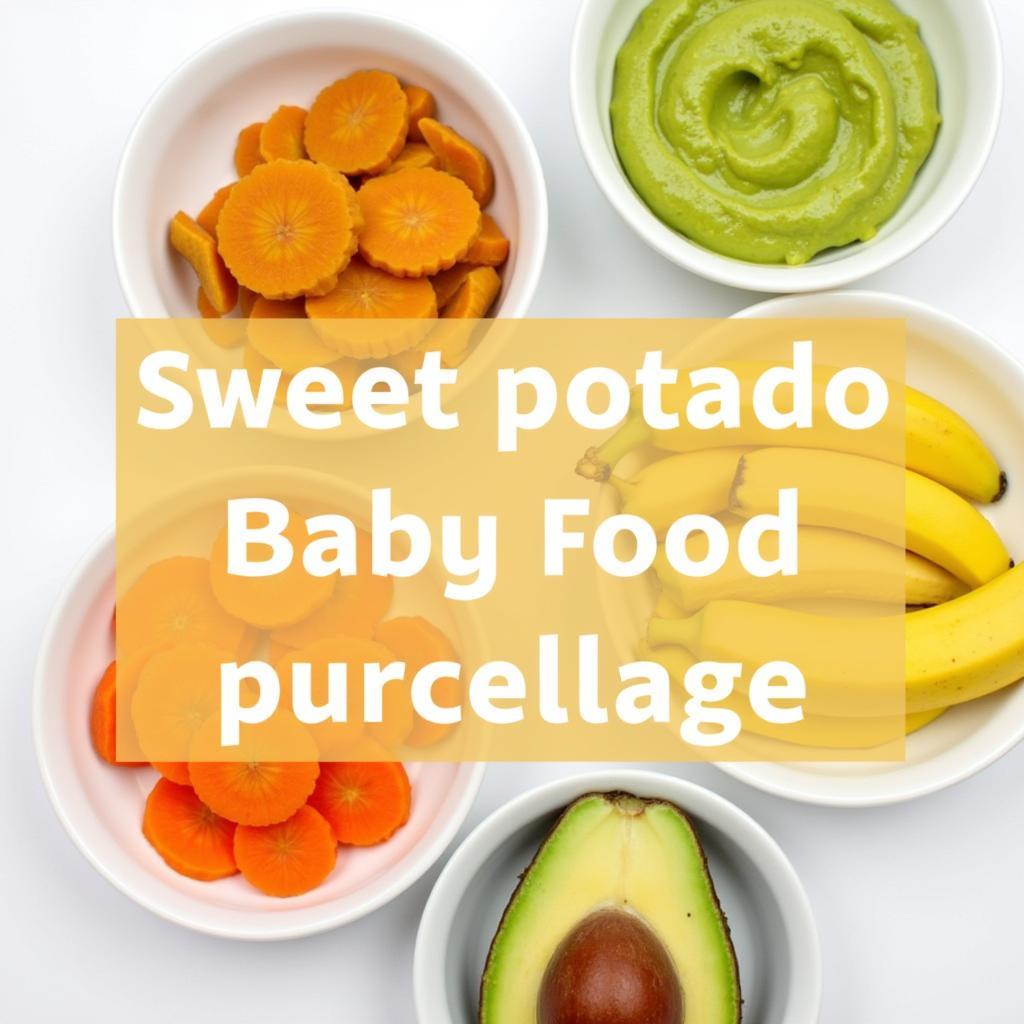 Colorful Homemade Baby Food Purees