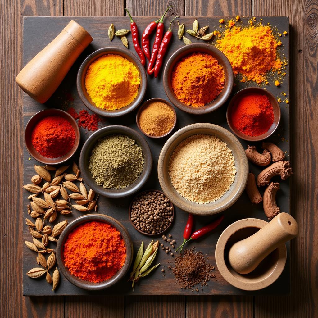 Colorful-array-of-Indian-spices