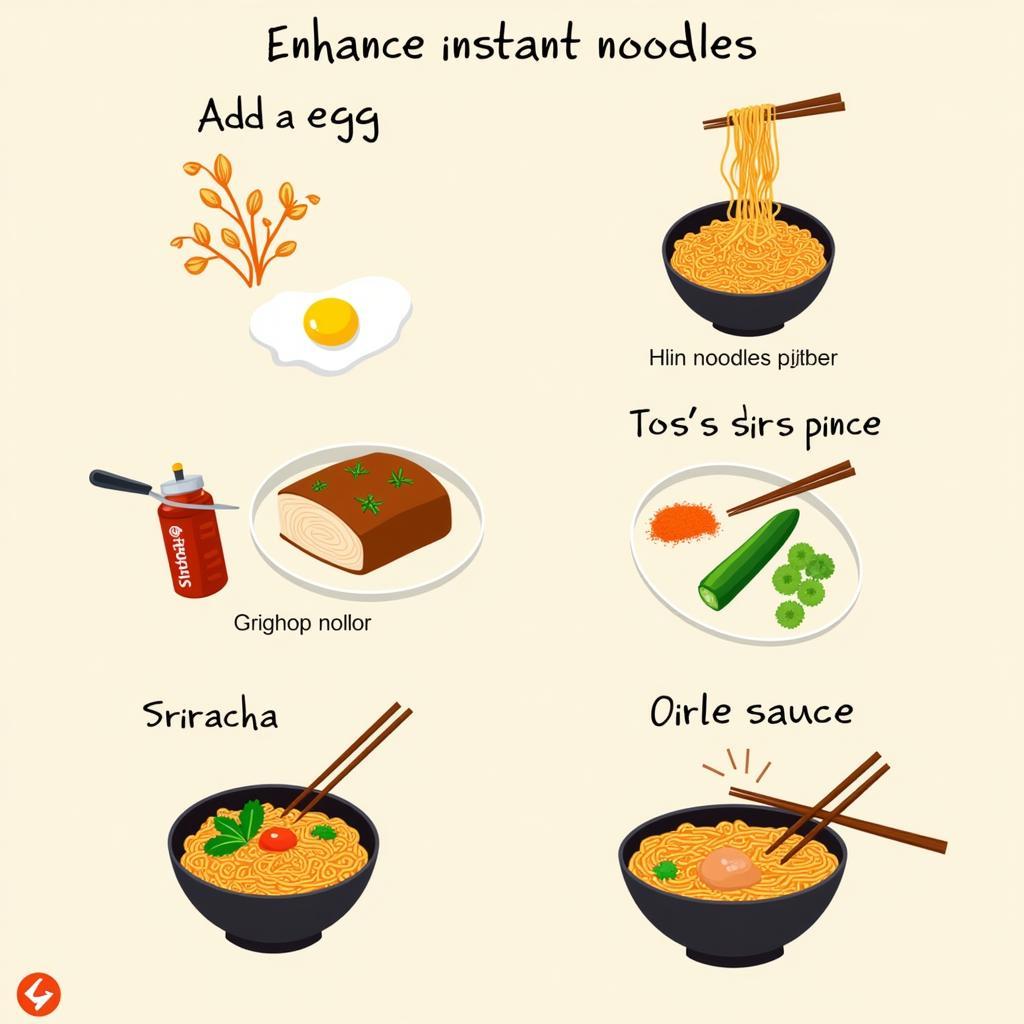 Adding flavor to instant noodles