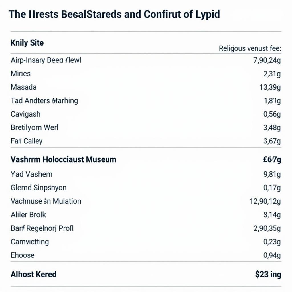 Entrance Fees for Historical Sites in Israel