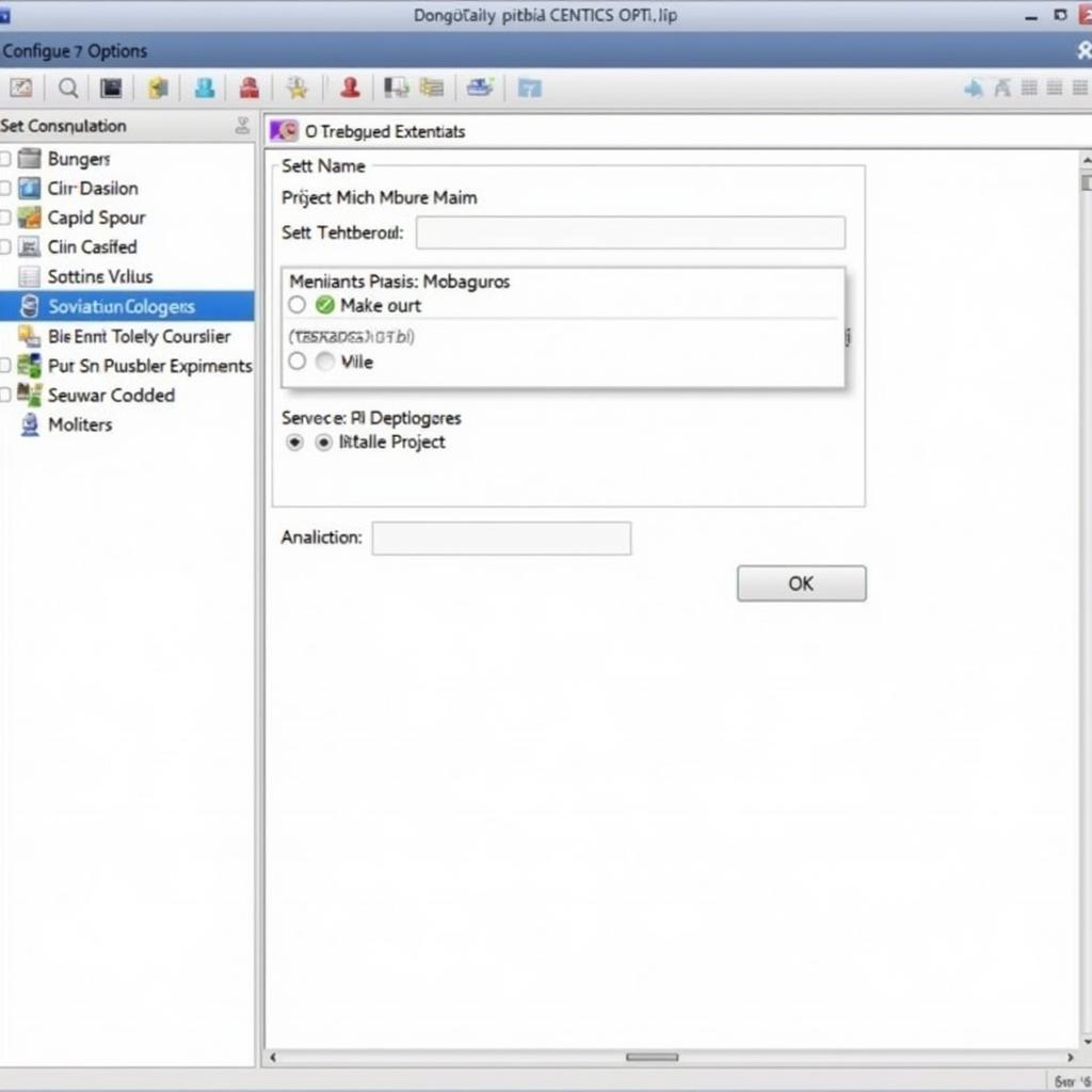 Keil C IDE Configuration Screenshot