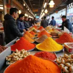 Vibrant Korean Spice Market