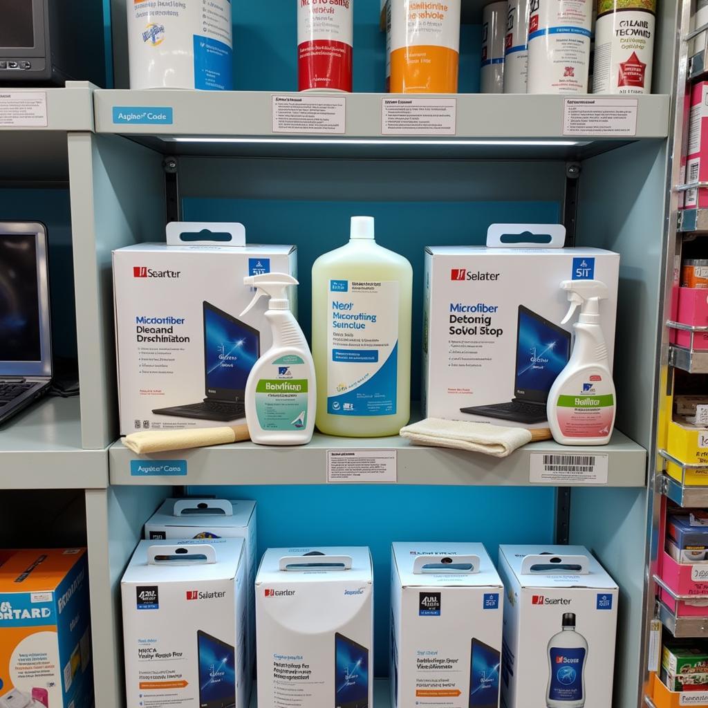 Laptop Cleaning Kit Displayed in a Hanoi Computer Store