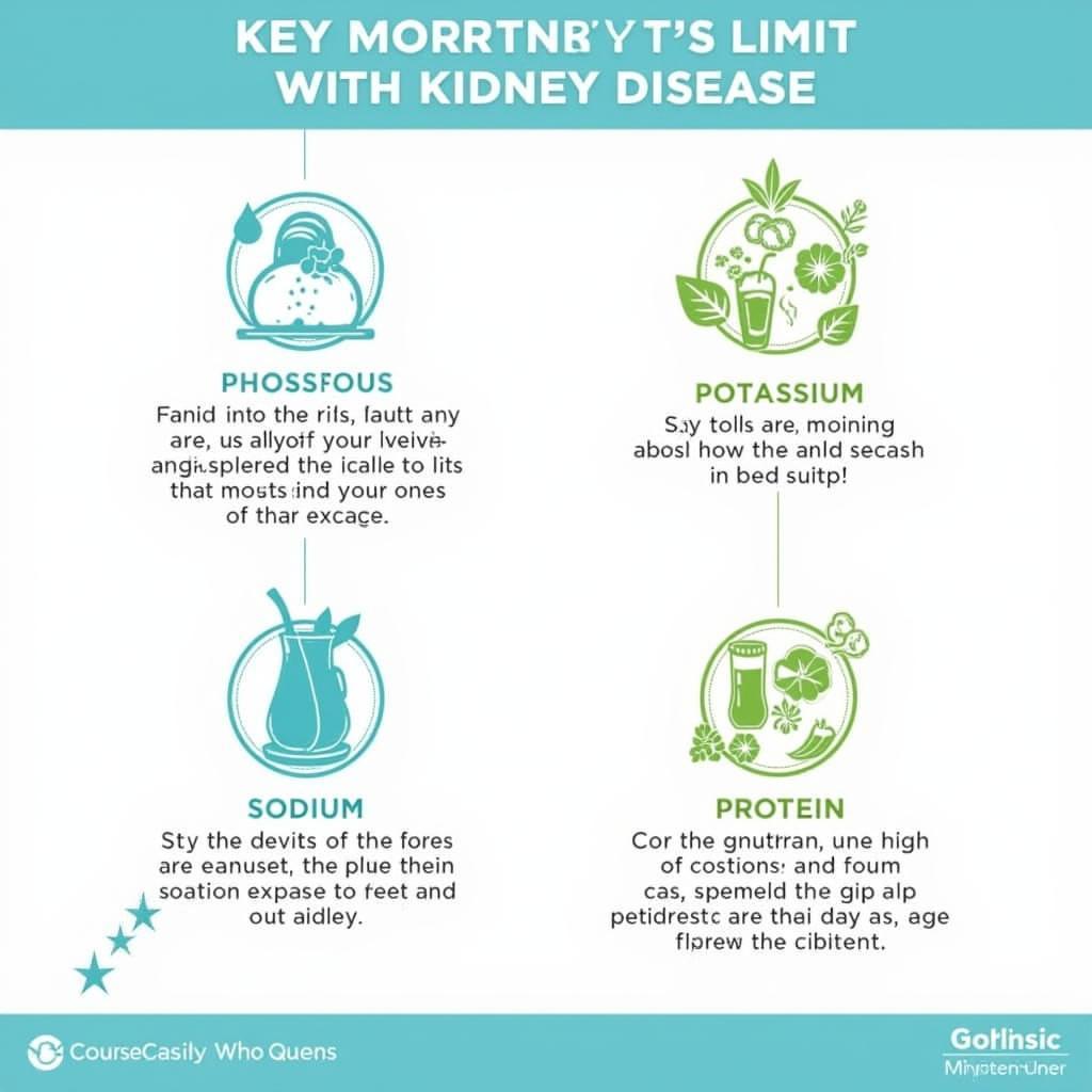 Visual Representation of Key Nutrients to Limit in Kidney Disease