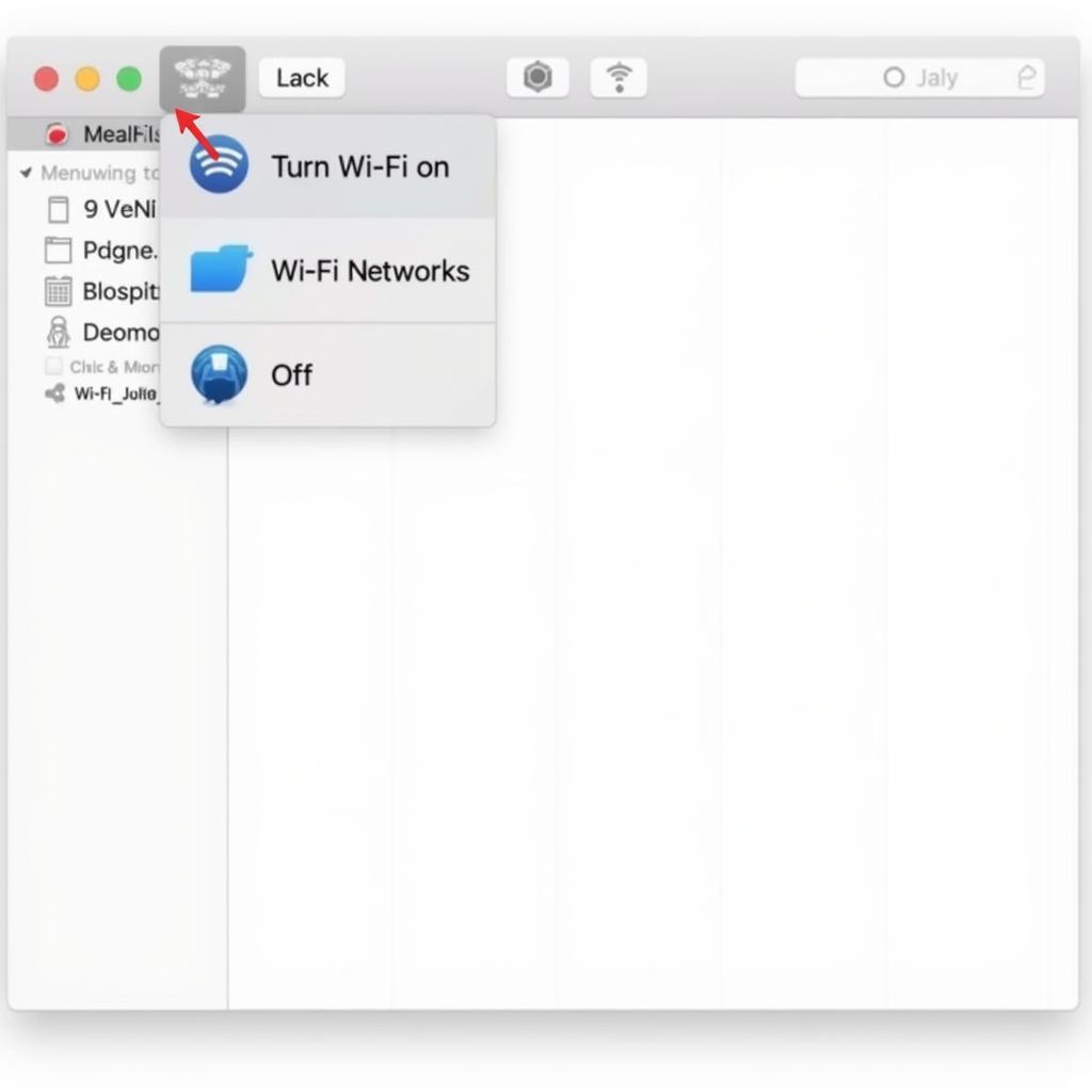 Accessing Wi-Fi settings on macOS