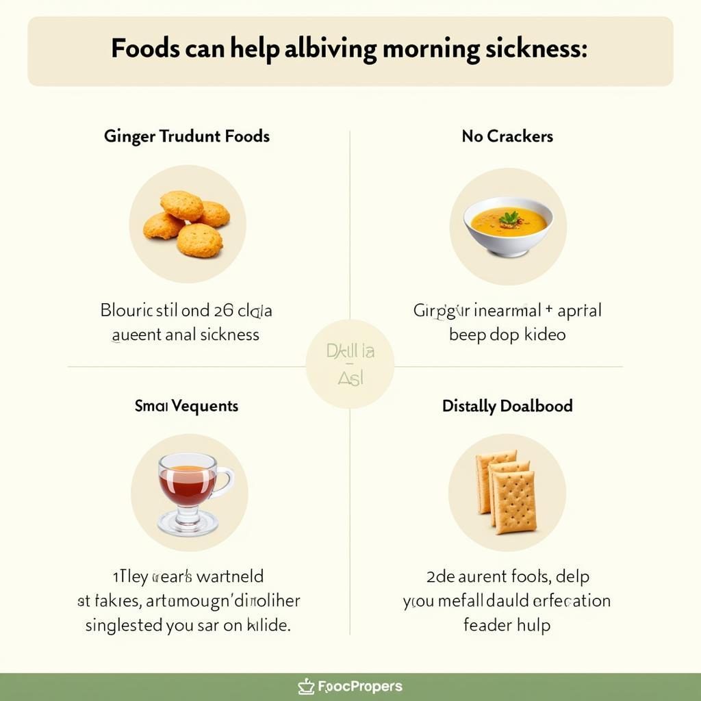 Tips for managing morning sickness through dietary choices.