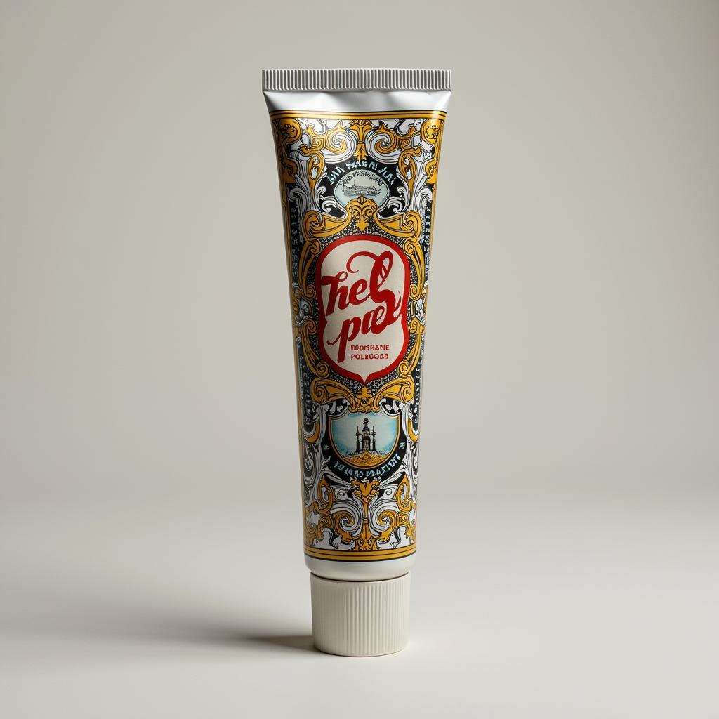 Close-up view of a Marvis toothpaste tube