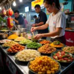 Mon An Nhau Street Food Stall in Hanoi