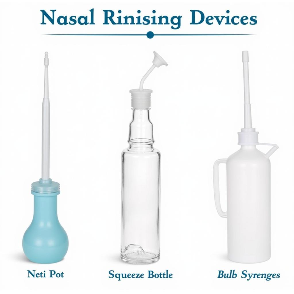 Different Nasal Rinsing Devices