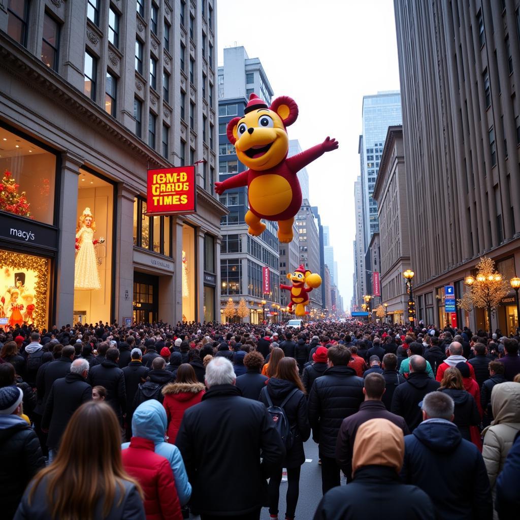 New York City in November offers a festive atmosphere with the Macy's Thanksgiving Day Parade and holiday window displays.