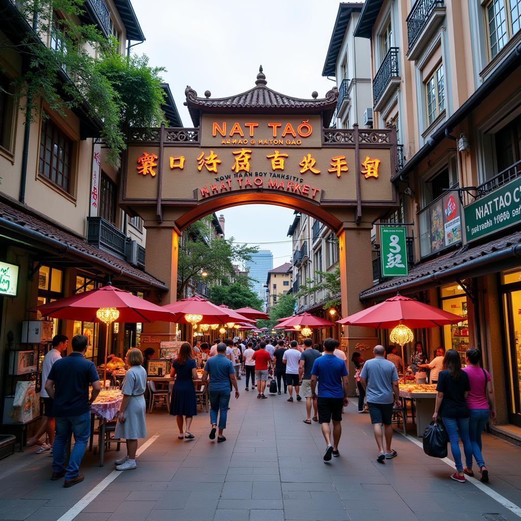 Nhat Tao Market Entrance