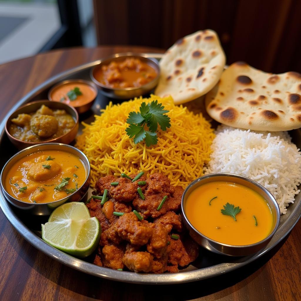 North Indian Thali in Hanoi