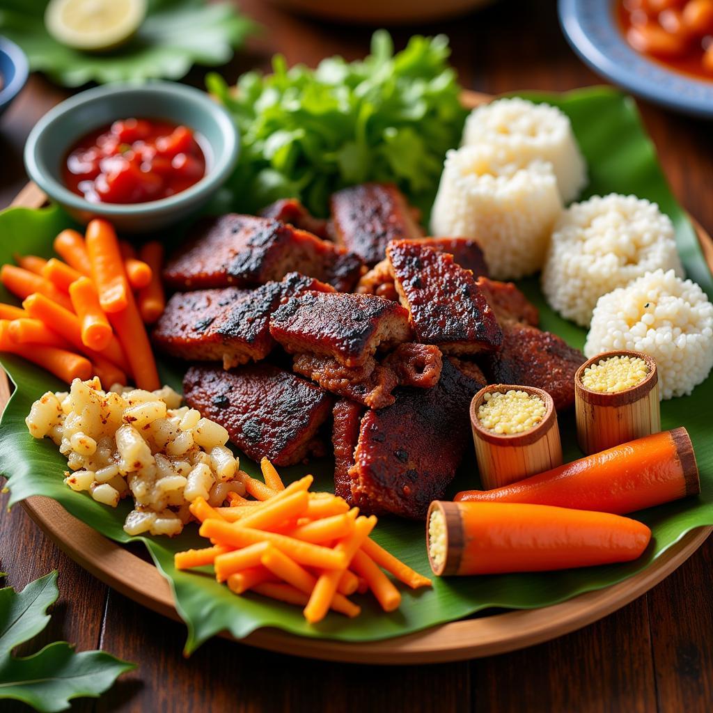 Tháp Cẩm - A colorful platter of Northwest Vietnamese cuisine