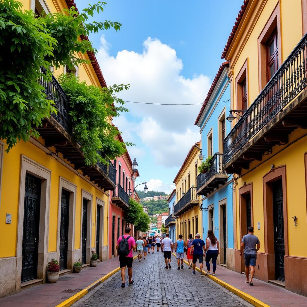 Colorful buildings in Old San Juan