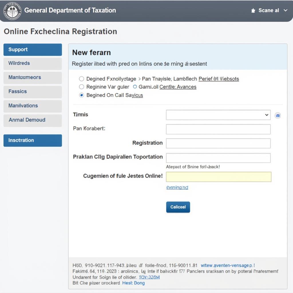 Online Tax Registration Portal in Vietnam