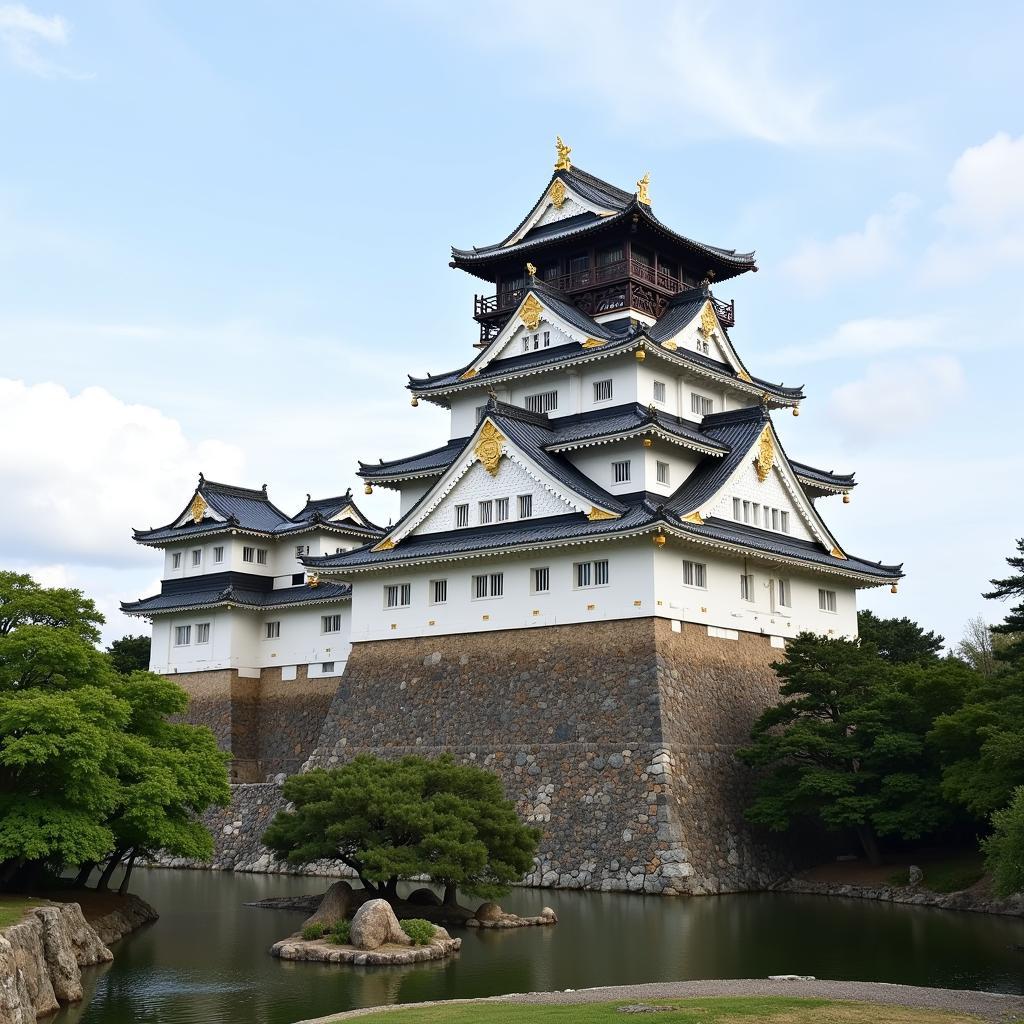 Osaka Castle in Japan