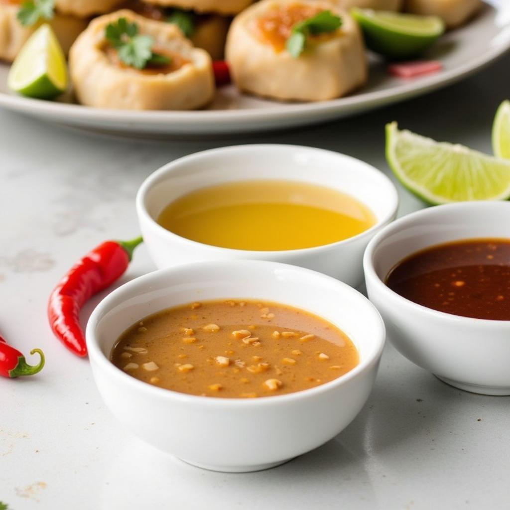 Pho Cuon Dipping Sauce Varieties