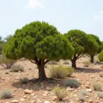 Plumeria trees in their native habitat