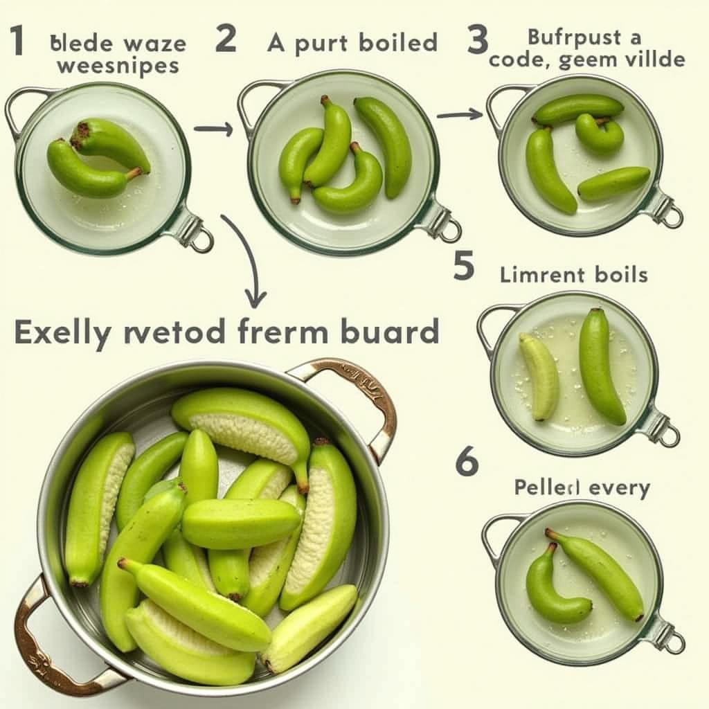 Easy Steps to Prepare Boiled Green Bananas