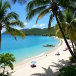 Turquoise waters of a Puerto Rican beach