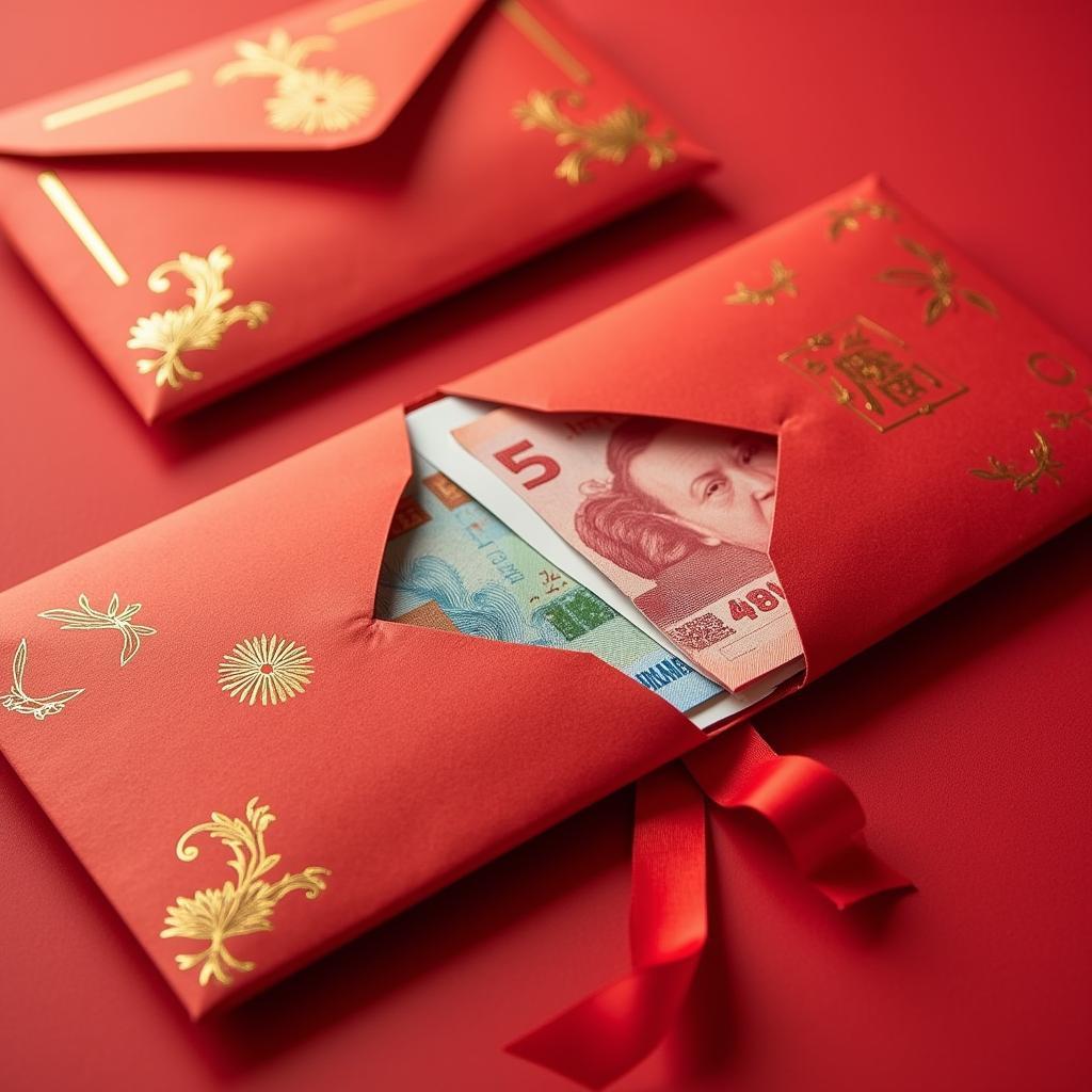 Red Envelope (Phong Bì) for Vietnamese Occasions