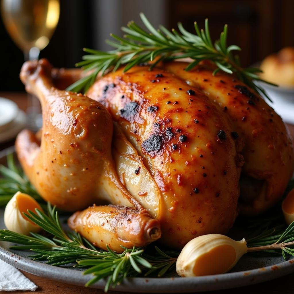 Roasted Chicken with Rosemary and Garlic