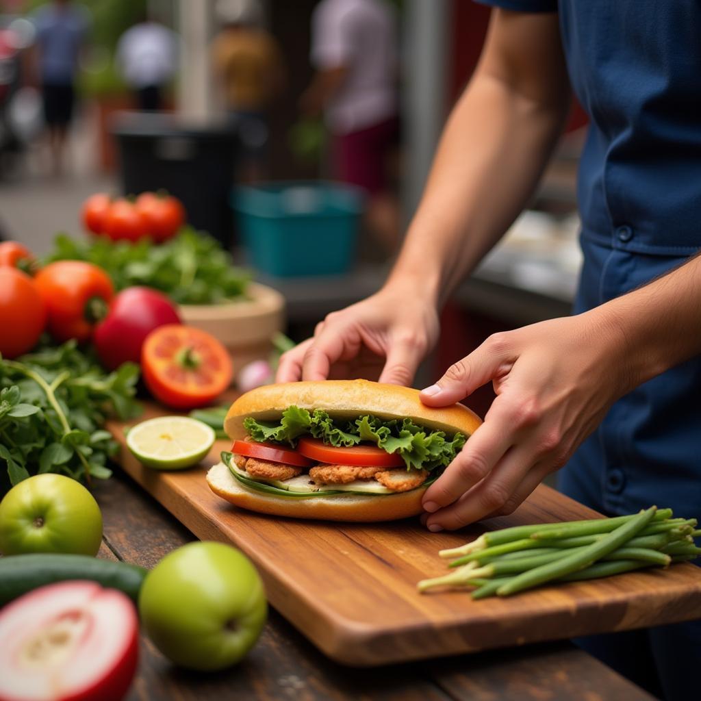 Saigon Banh Mi Street Vendor