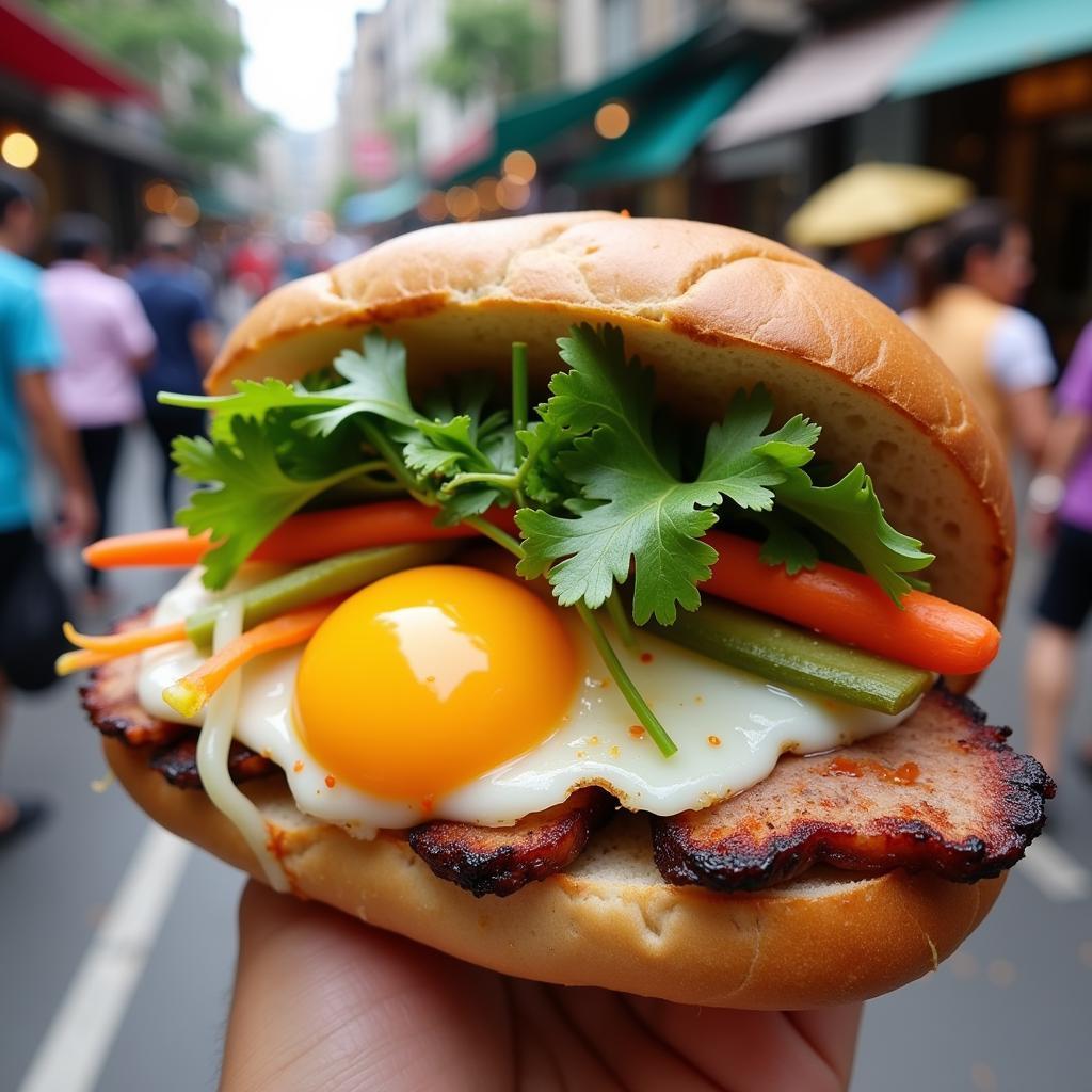 Salted Egg Banh Mi