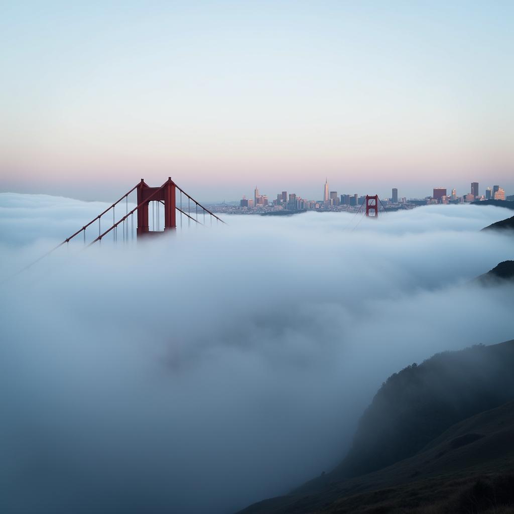 San Francisco Summer Fog Rolling In